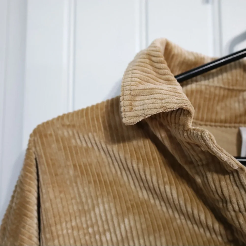 Aritzia The Group Babaton Oversized Brown/Tan Corduroy Jacket Womens Size XS - Picture 5 of 13